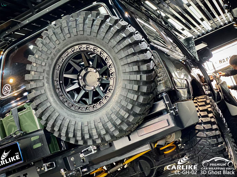 CL-GH-02 3D Ghost Black vinyl wrapping for TOYOTA Ozamiz Philippines