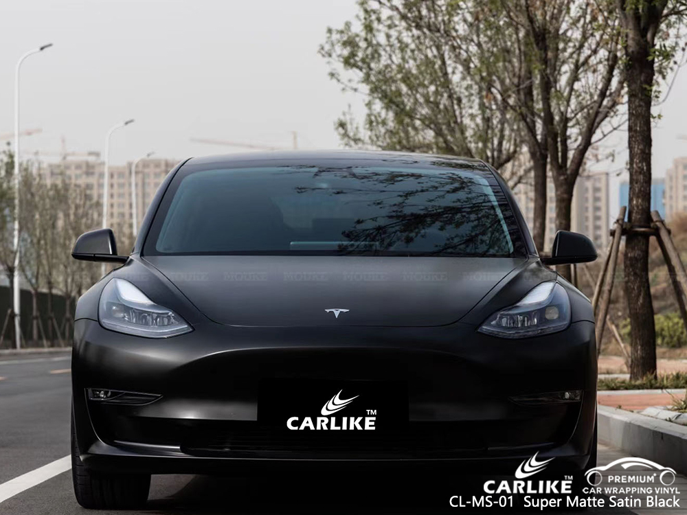 CL-MS-01 super matte satin black vinyl wrapping for TESLA Cabuyao Philippines