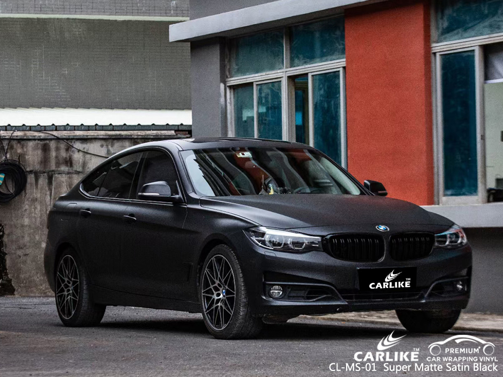 CL-MS-01 super matte satin black body wrap car supplier for BMW San Fernando Philippines