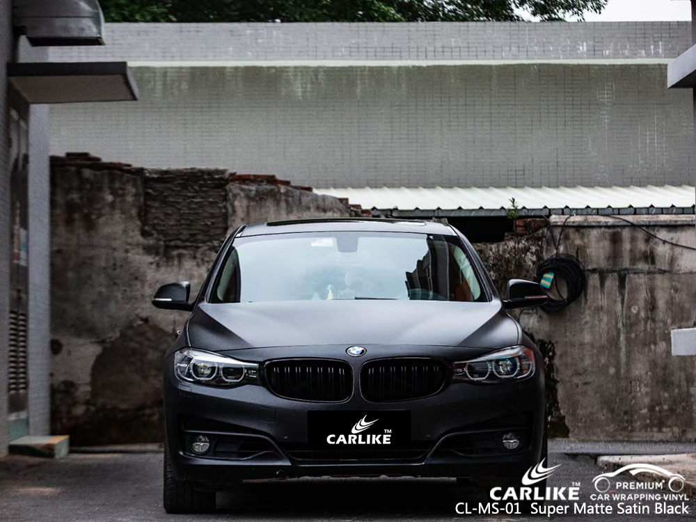 CL-MS-01 super matte satin black body wrap car supplier for BMW San Fernando Philippines