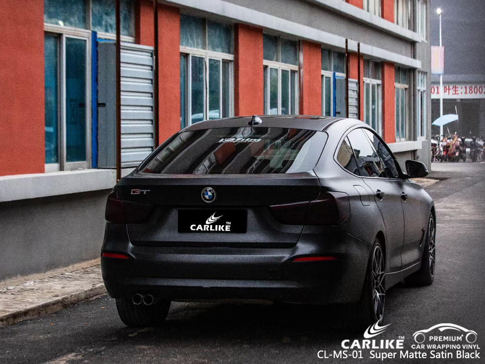 CL-MS-01 super matte satin black body wrap car supplier for BMW San Fernando Philippines
