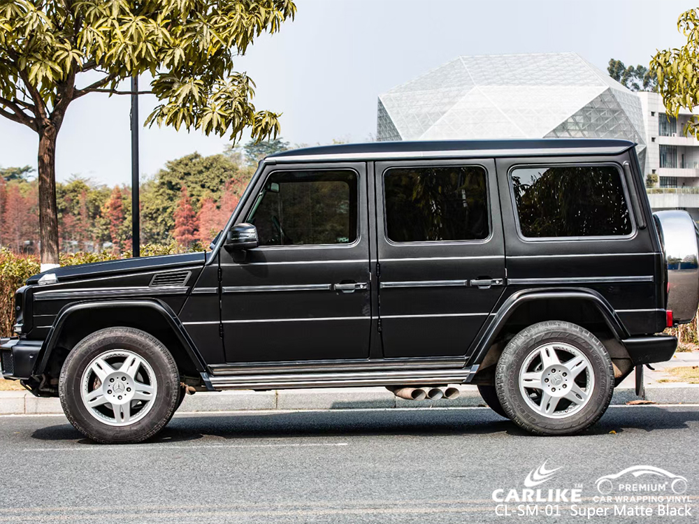 CL-SM-01 super matte black vinyl matte car wrap for MERCEDES-BENZ Cagayan de Oro Philippines