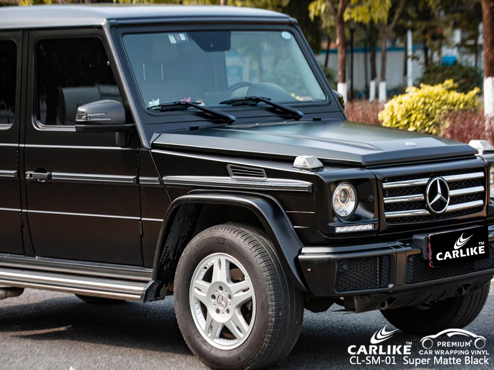 CL-SM-01 super matte black vinyl matte car wrap for MERCEDES-BENZ Cagayan de Oro Philippines