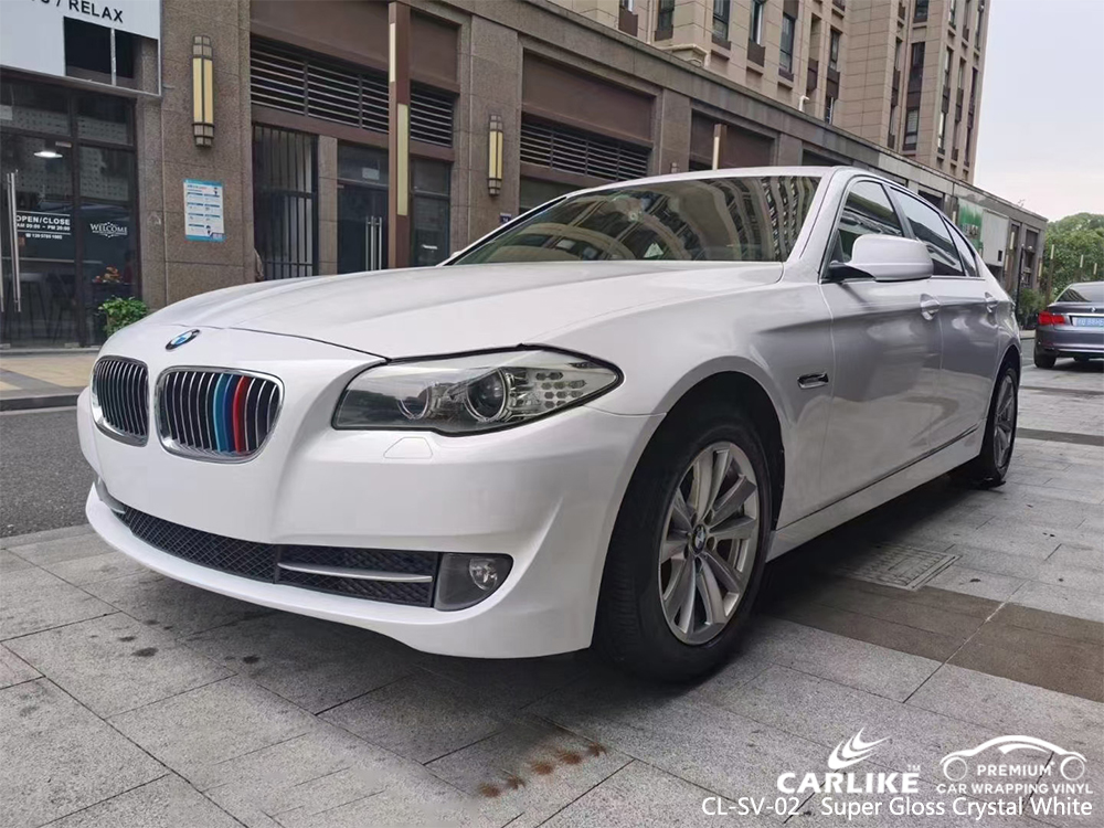 CL-SV-02 super gloss crystal white vinyl wrapping for BMW Iloilo Philippines
