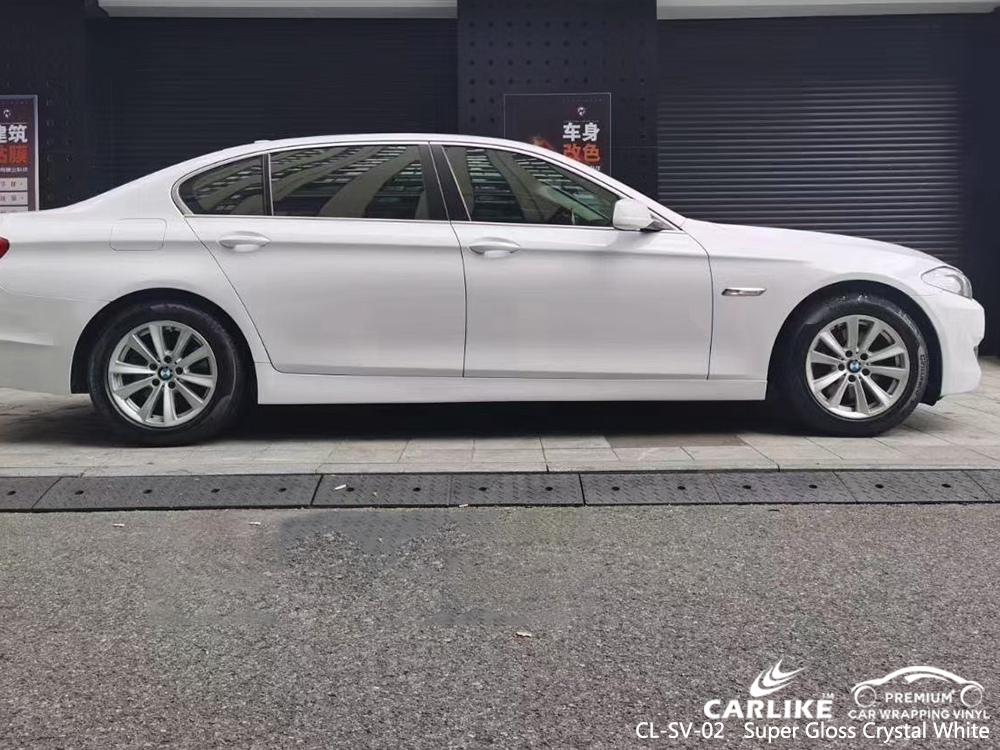 CL-SV-02 super gloss crystal white vinyl wrapping for BMW Iloilo Philippines