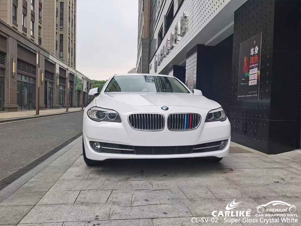 CL-SV-02 super gloss crystal white vinyl wrapping for BMW Iloilo Philippines