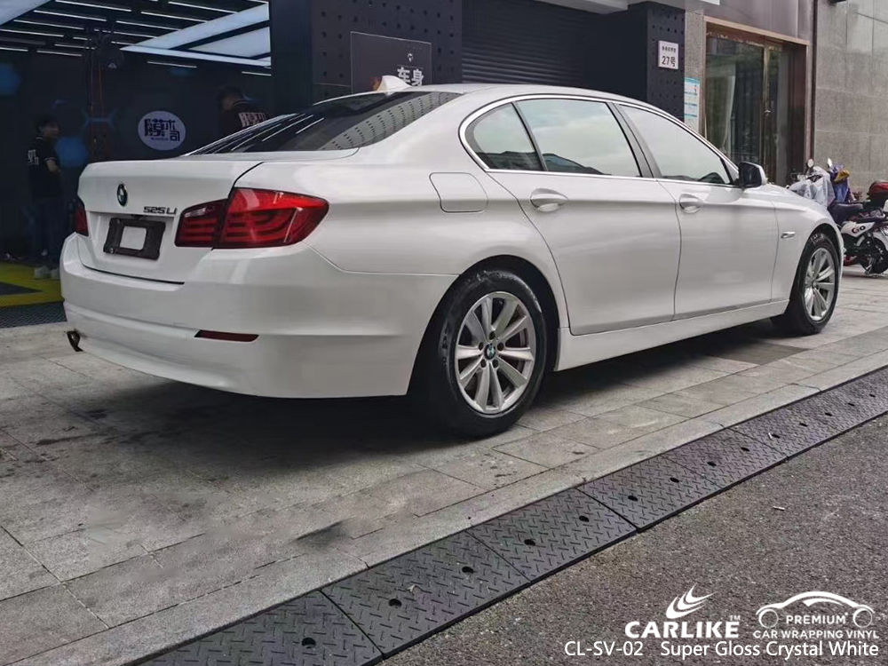 CL-SV-02 super gloss crystal white vinyl wrapping for BMW Iloilo Philippines