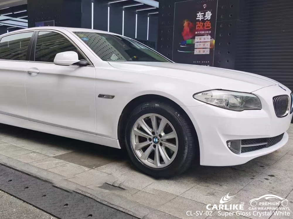 CL-SV-02 super gloss crystal white vinyl wrapping for BMW Iloilo Philippines