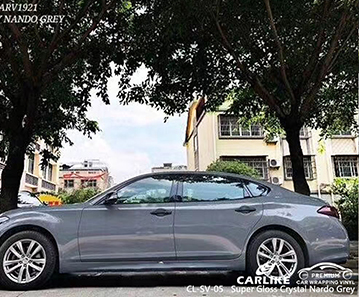 CL-SV-05 INFINITI için süper parlak kristal nardo gri vinil kaplama