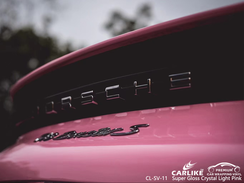 CL-SV-11 super gloss crystal light pink vehicle wrapping for PORSCHE Tagaytay Philippines