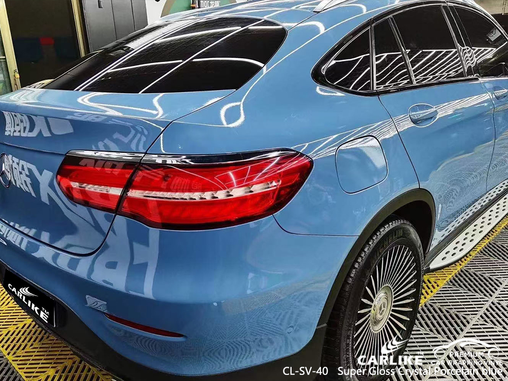 CL-SV-40 super gloss crystal porcelain blue vinyl sticker paper for MERCEDES-BENZ Laoag Philippines