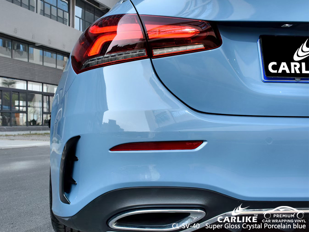 CL-SV-40 super gloss crystal porcelain blue car wrapping foil for MERCEDES-BENZ Malabon Philippines
