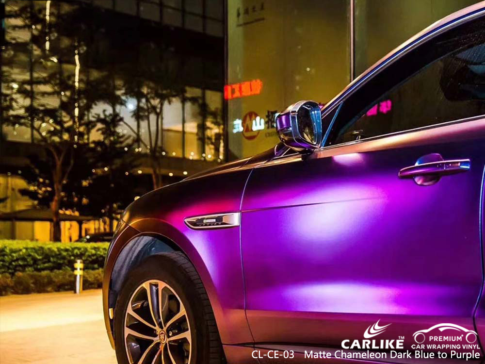 CL-CE-03 matte chameleon dark blue to purple vinyl wrap cars for JAGUAR Marikina Philippines