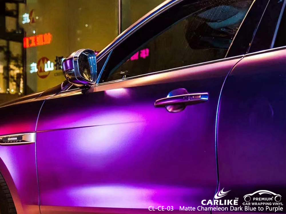 CL-CE-03 matte chameleon dark blue to purple vinyl wrap cars for JAGUAR Marikina Philippines
