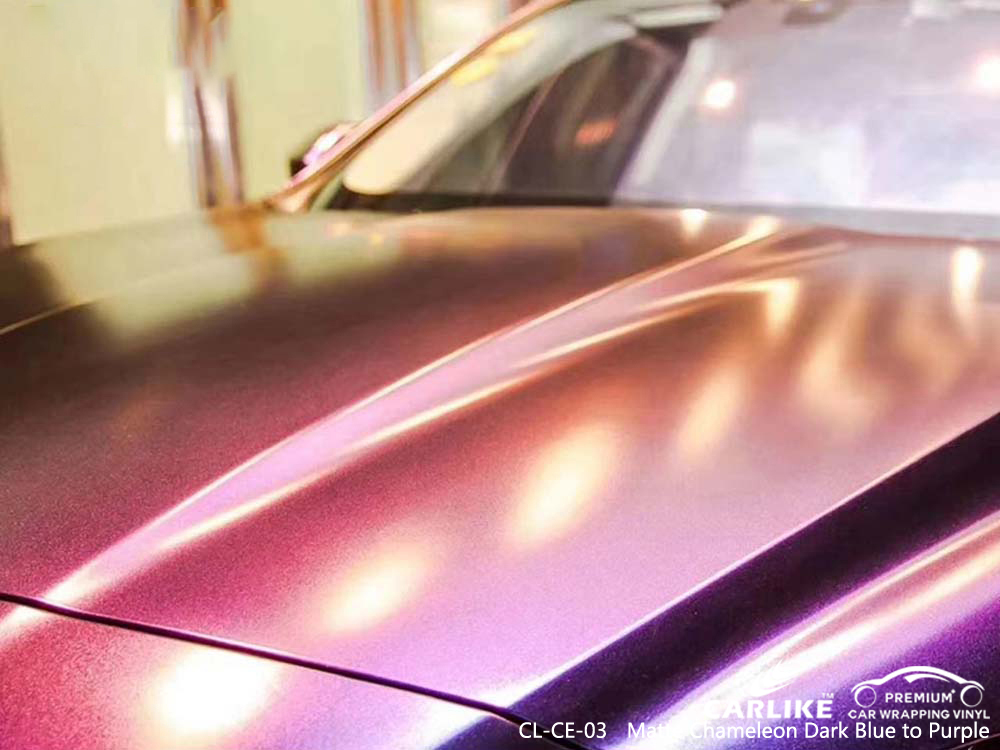 CL-CE-03 matte chameleon dark blue to purple vinyl wrap cars for JAGUAR Marikina Philippines