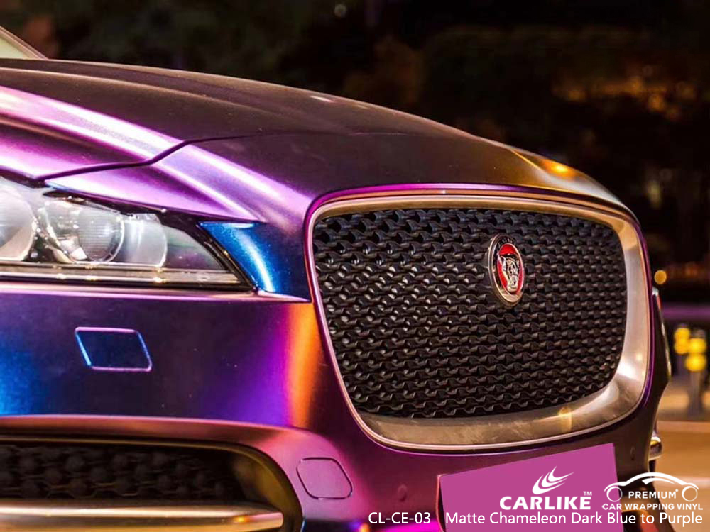CL-CE-03 matte chameleon dark blue to purple vinyl wrap cars for JAGUAR Marikina Philippines