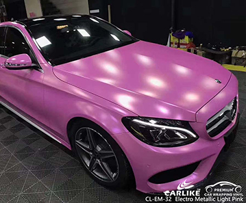 CL-EM-32 electro metallic light pink auto vinyl car wrap for MERCEDES-BENZ