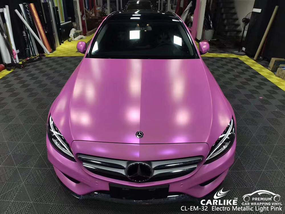 Автомобильная пленка для авто-винила CL-EM-32 с электро-металликсветло-розовым цветом для MERCEDES-BENZ - SINO VINYL