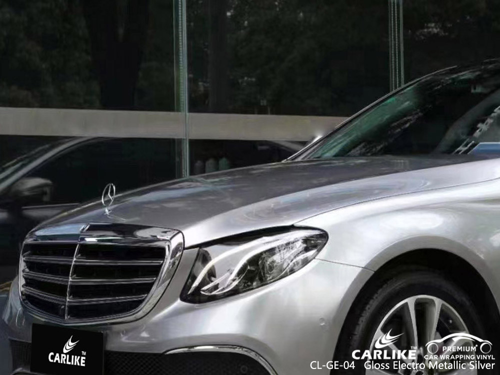 CL-GE-04 gloss electro metallic silver vinyl stickers for MERCEDES-BENZ Taytay Philippines