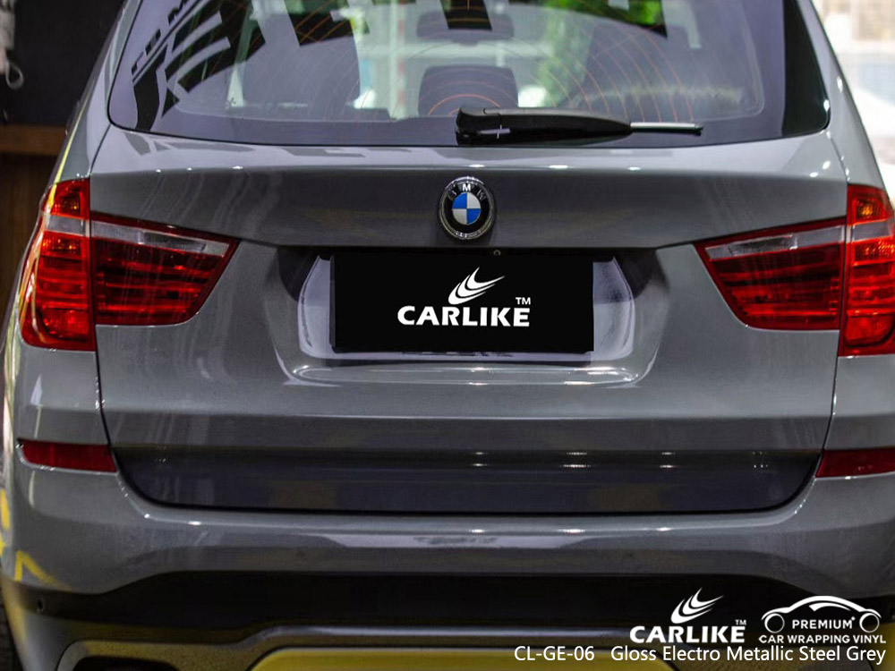 CL-GE-06 gloss electro metallic steel grey car decoration vinyl for BMW Tuguegarao Philippines