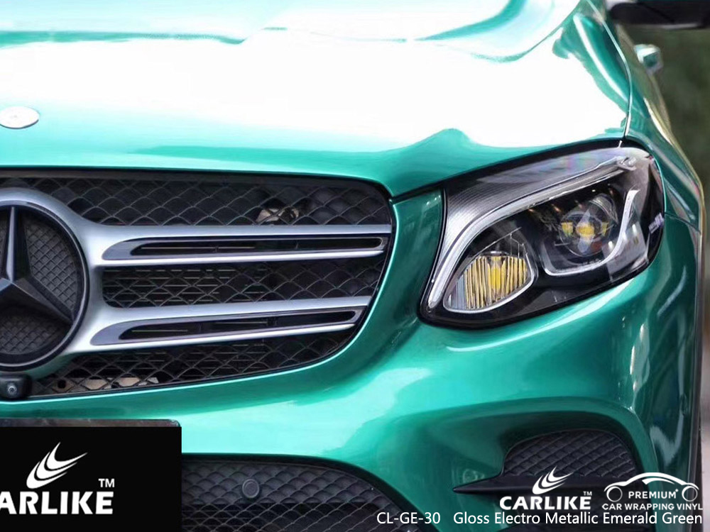 CL-GE-30 gloss electro metallic emerald green full car body sticker for MERCEDES-BENZ Tacloban Philippines