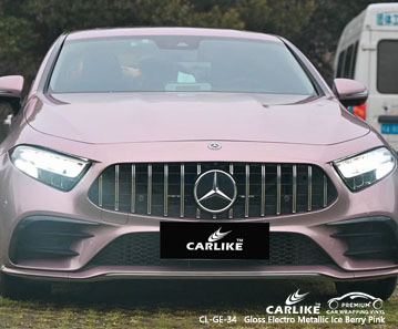 Adesivo da carroceria do carro CL-GE-34 brilhante eletro metálico gelo berry rosa para MERCEDES-BENZ