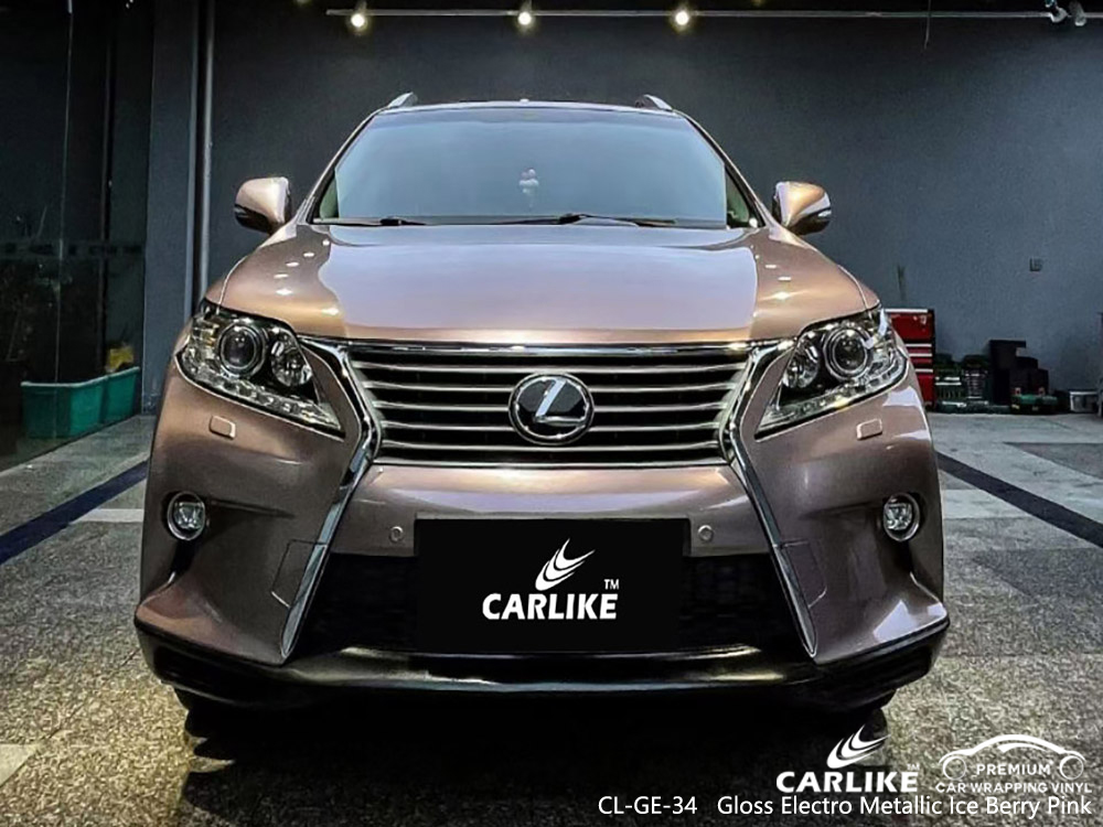 CL-GE-34 gloss electro metallic ice berry pink factory wholesale car hood vinyl wrap for LEXUS Los Banos Philippines