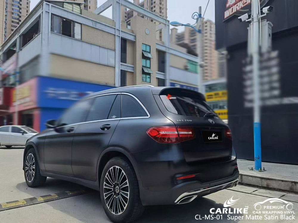 CL-MS-01 super matte satin black pvc car wrap vinyl for MERCEDES-BENZ Butuan Philippines