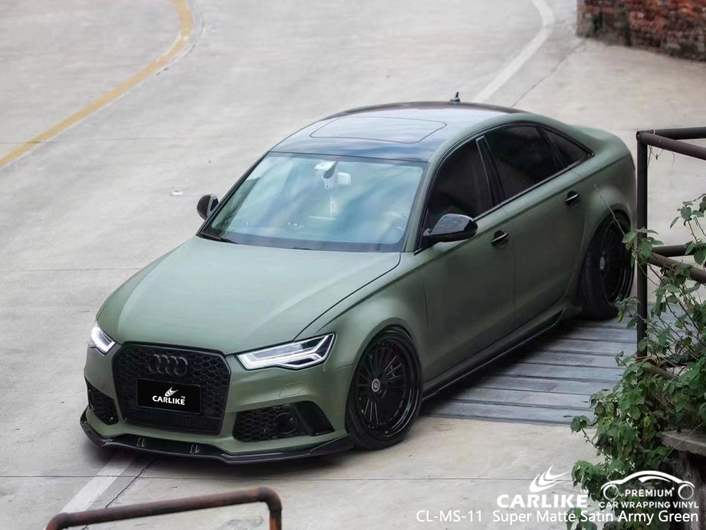 CL-MS-11 super matte satin army green self adhesive cars vinyl for AUDI Malabon Philippines