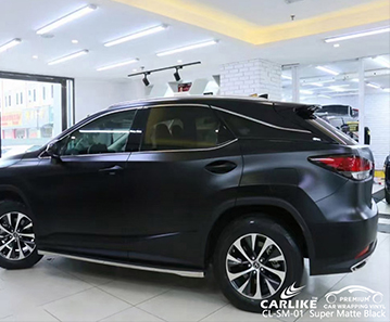 LEXUS için CL-SM-01 süper mat siyah otomatik sarma vinil tedarikçisi