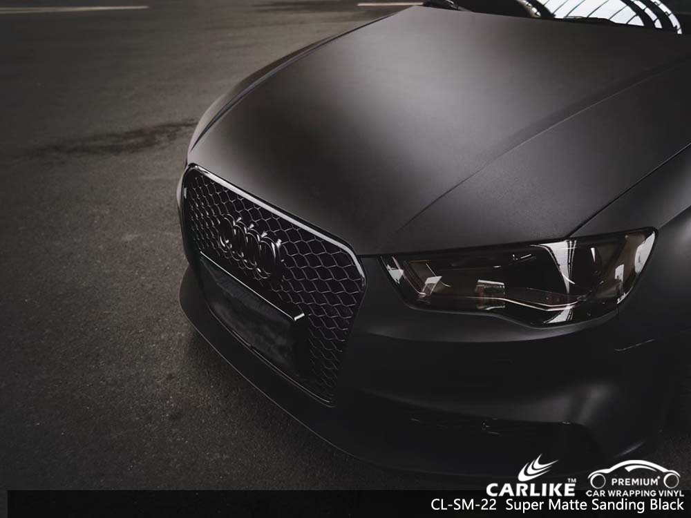 CL-SM-22 super matte sanding black vinyl wrapping film for AUDI Ozamiz Philippines