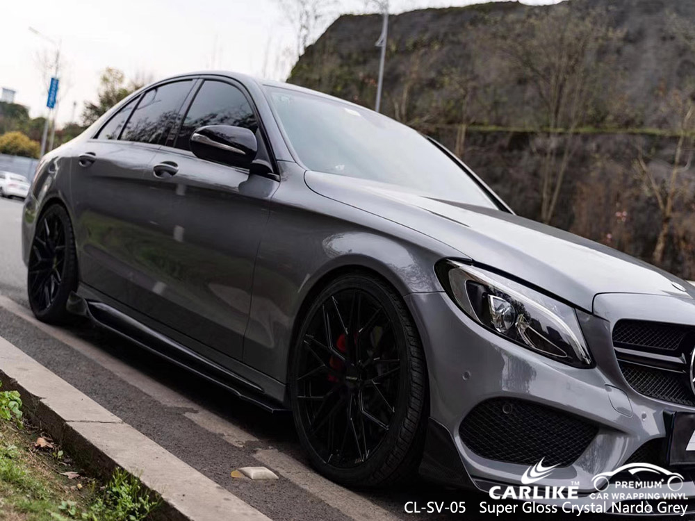 CL-SV-05 super gloss crystal nardo grey car wrapping vinyl for MERCEDES-BENZ Rosario Philippines