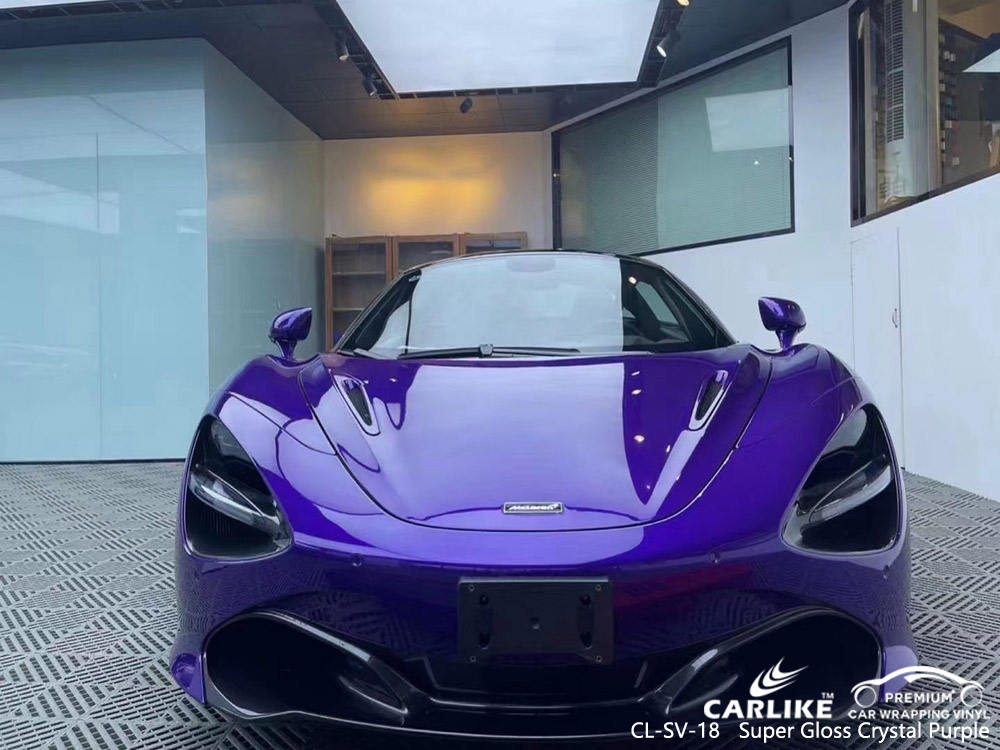 CL-SV-18 super gloss crystal purple car vinyl film for MCLAREN Tagaytay Philippines