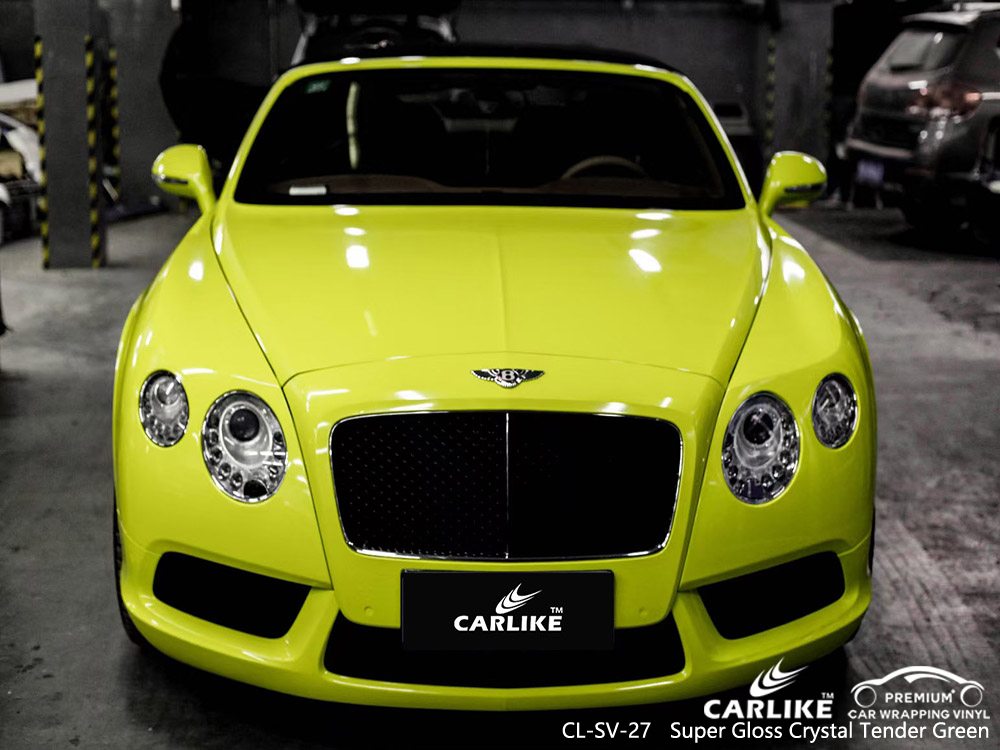 CL-SV-27 super gloss crystal tender green car body sticker paper for BENTLEY Meycauayan Philippines