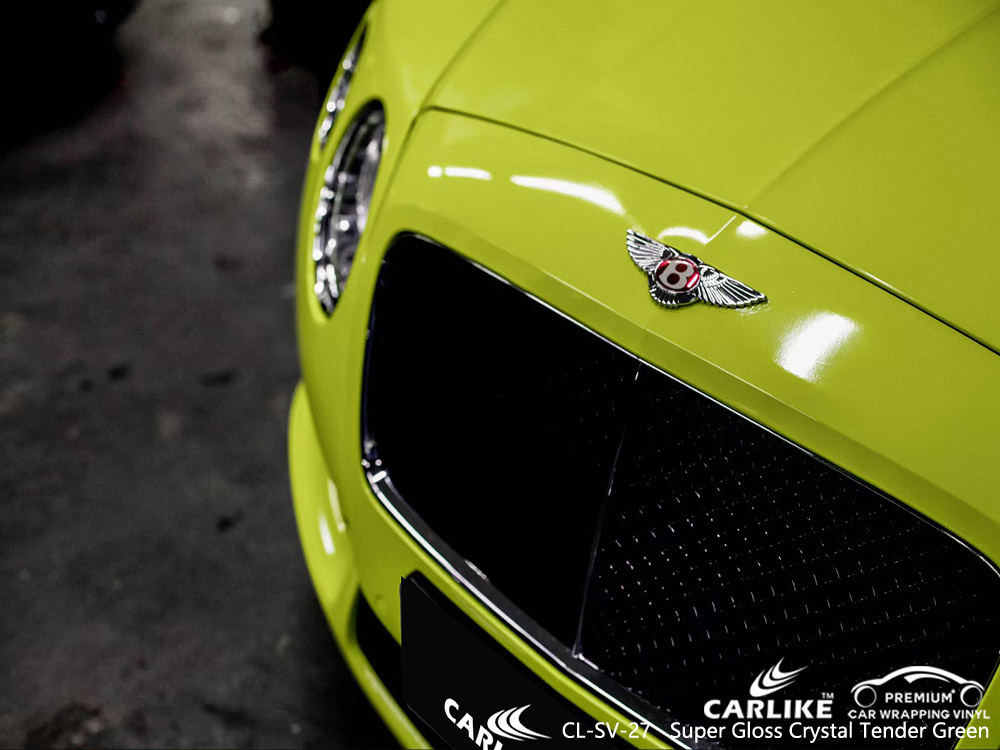CL-SV-27 super gloss crystal tender green car body sticker paper for BENTLEY Meycauayan Philippines