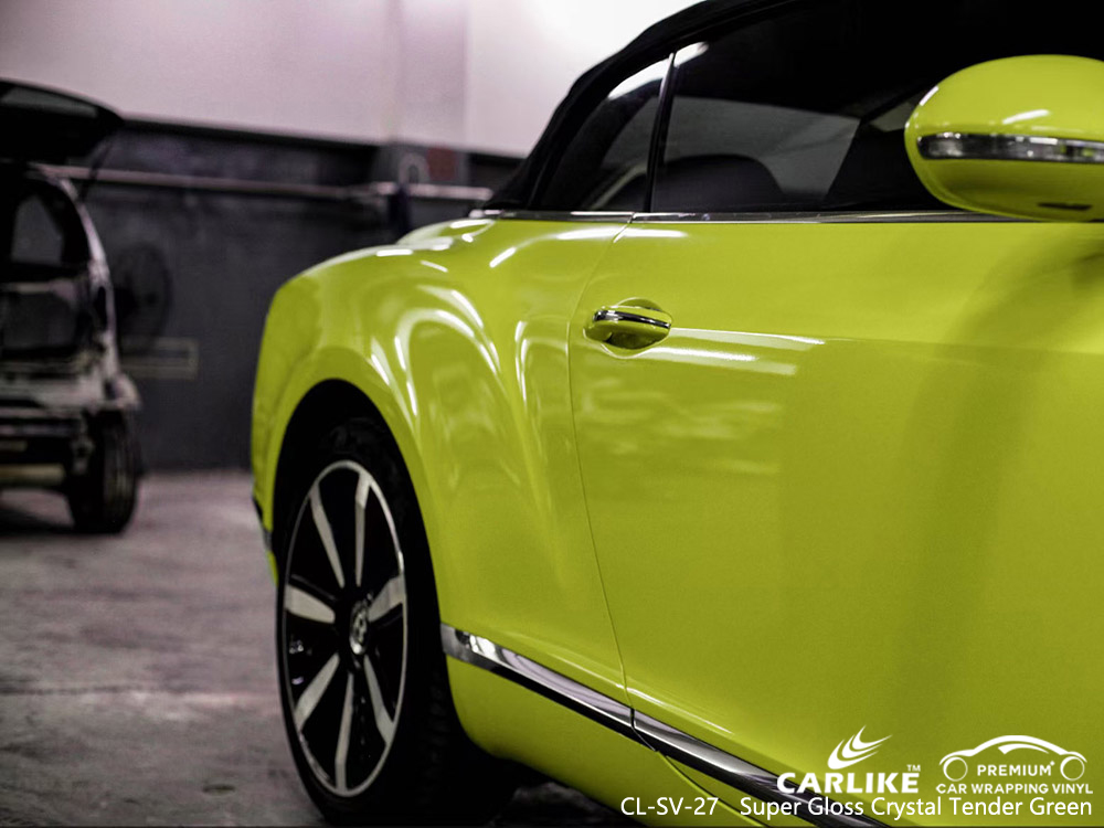 CL-SV-27 super gloss crystal tender green car body sticker paper for BENTLEY Meycauayan Philippines