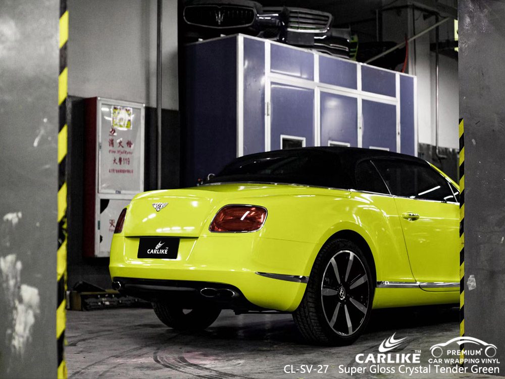 CL-SV-27 super gloss crystal tender green car body sticker paper for BENTLEY Meycauayan Philippines