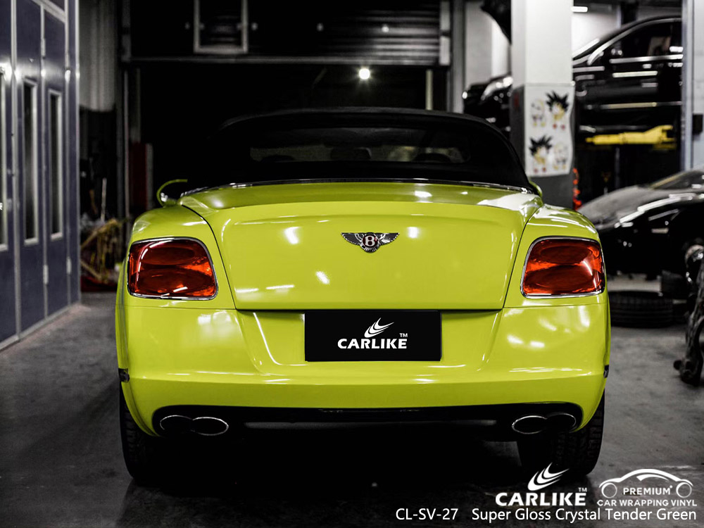 CL-SV-27 super gloss crystal tender green car body sticker paper for BENTLEY Meycauayan Philippines