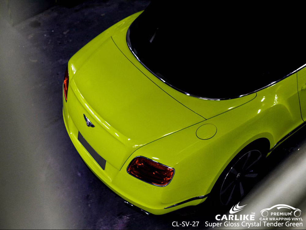 CL-SV-27 super gloss crystal tender green car body sticker paper for BENTLEY Meycauayan Philippines