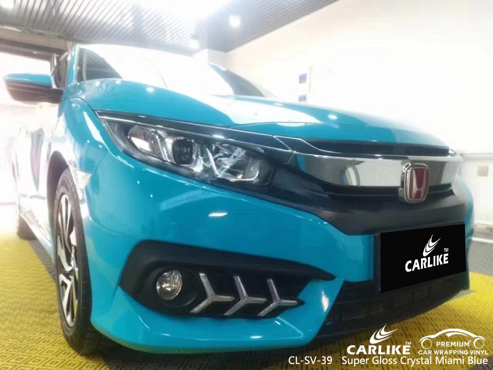 CL-SV-39 super gloss crystal miami blue car body sticker for HONDA Dumaguete Philippines