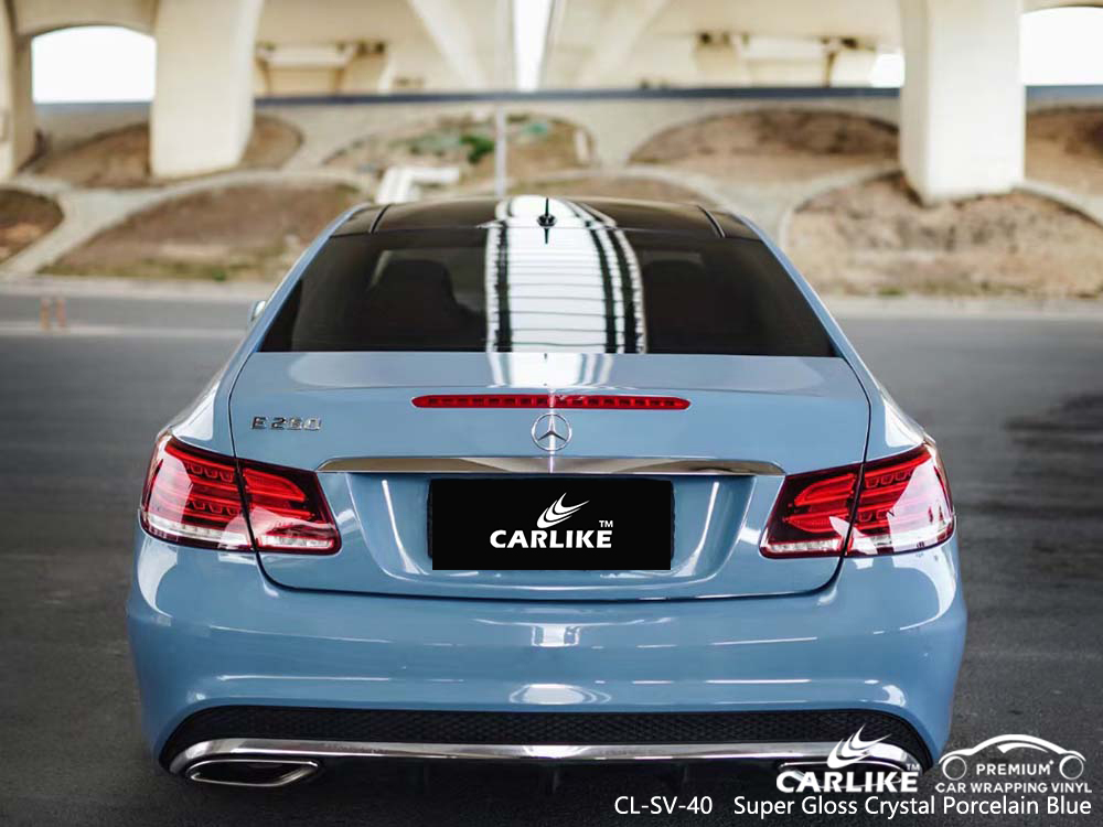 CL-SV-40 super gloss crystal porcelain blue car body wrapping sticker for MERCEDES-BENZ Bayambang Philippines