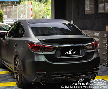CL-EM-22 MAZDA için elektro metalik taş yeşil vinil otomatik sarma tedarikçisi