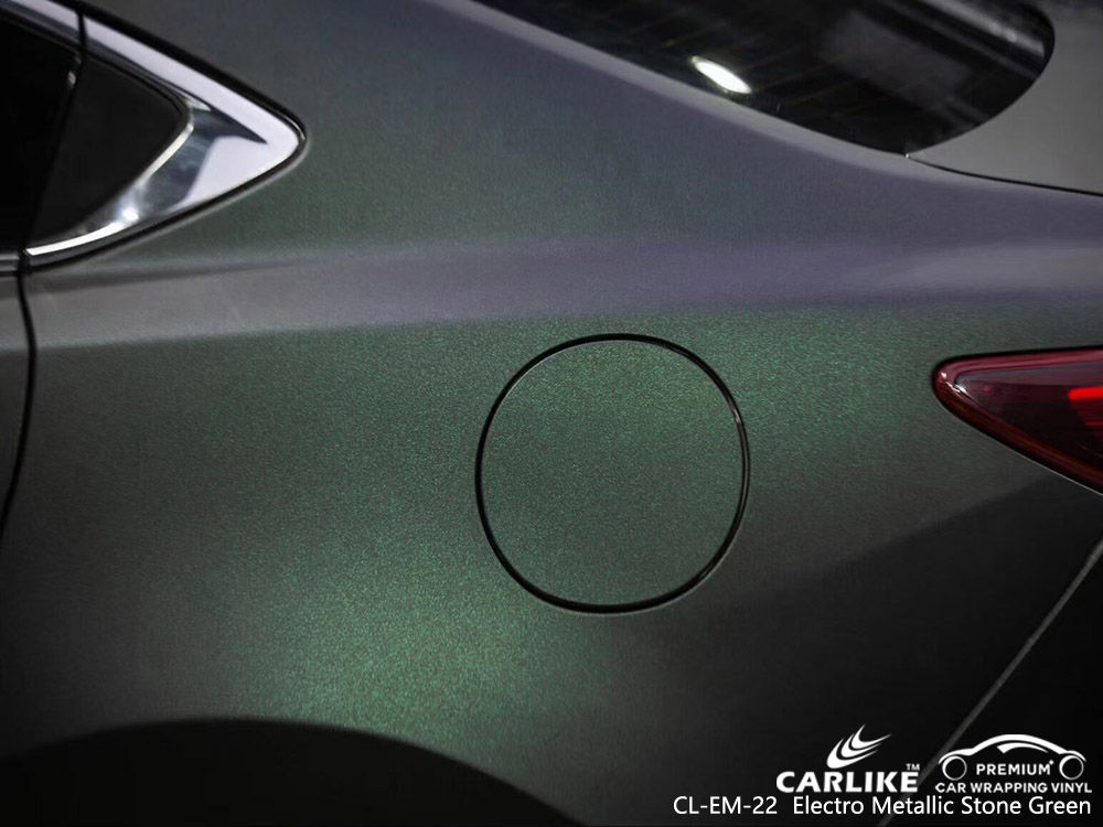 CL-EM-22 electro metallic stone green vinyl auto wrap supplier for MAZDA