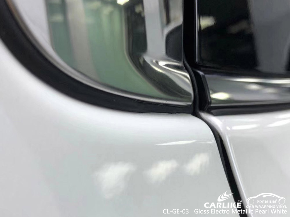 CL GE 03 Gloss Electro Metallic Pearl White Vinyl Car Wrap Cost For cl-ge-03-gloss-electro-metallic-pearl-white-vinyl-car-wrap-cost-for