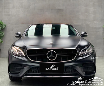 CL-MS-01 super matte satin black vinyl car wrap manufacturer for MERCEDES-BENZ