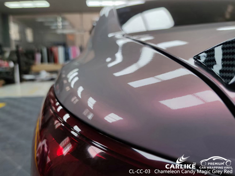 CL-CC-03 chameleon candy magic grey red vinyl vehicle wrap manufacturer for MAZDA