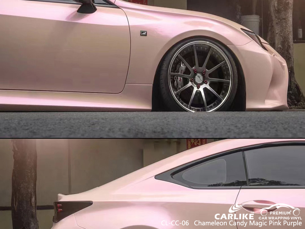 CL-CC-06 chameleon candy magic pink purple vinyl auto wrap factory for LEXUS