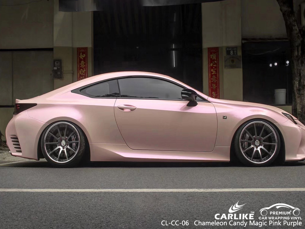 CL-CC-06 chameleon candy magic pink purple vinyl auto wrap factory for LEXUS