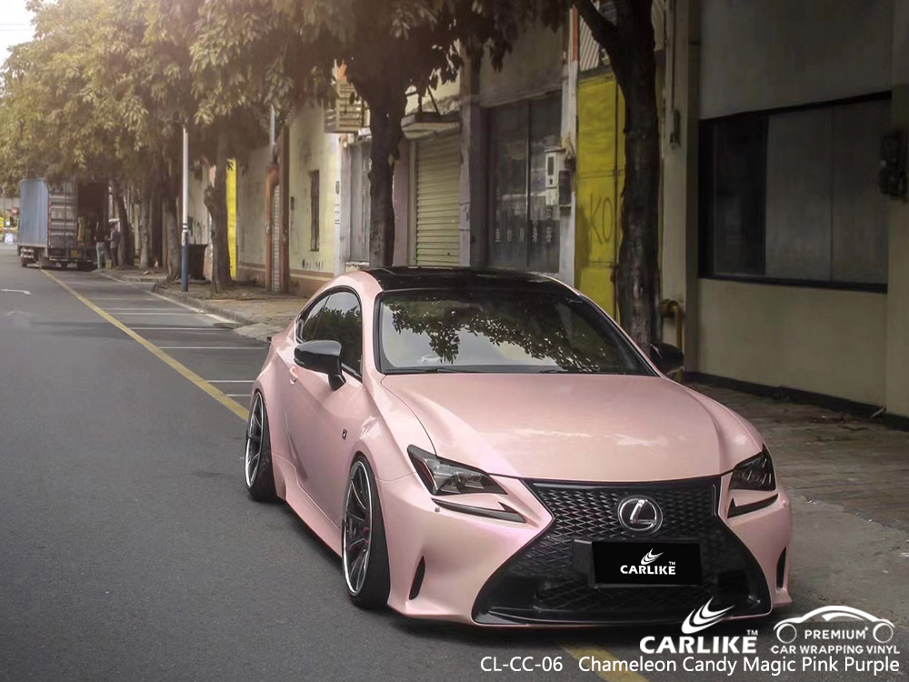 CL-CC-06 chameleon candy magic pink purple vinyl auto wrap factory for LEXUS