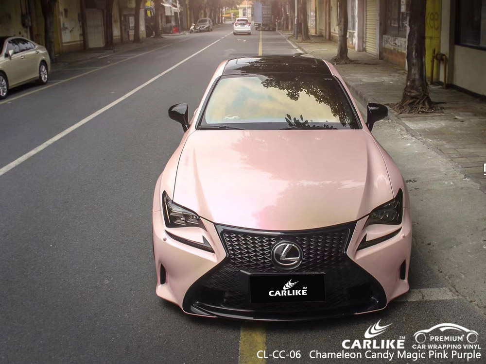 CL-CC-06 chameleon candy magic pink purple vinyl auto wrap factory for LEXUS